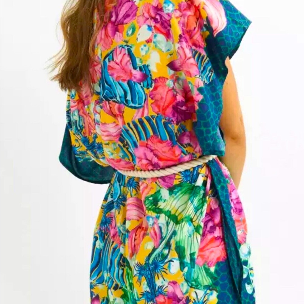 Beautiful 🌺 tropical kimono, handmade! Brand new! 🐠